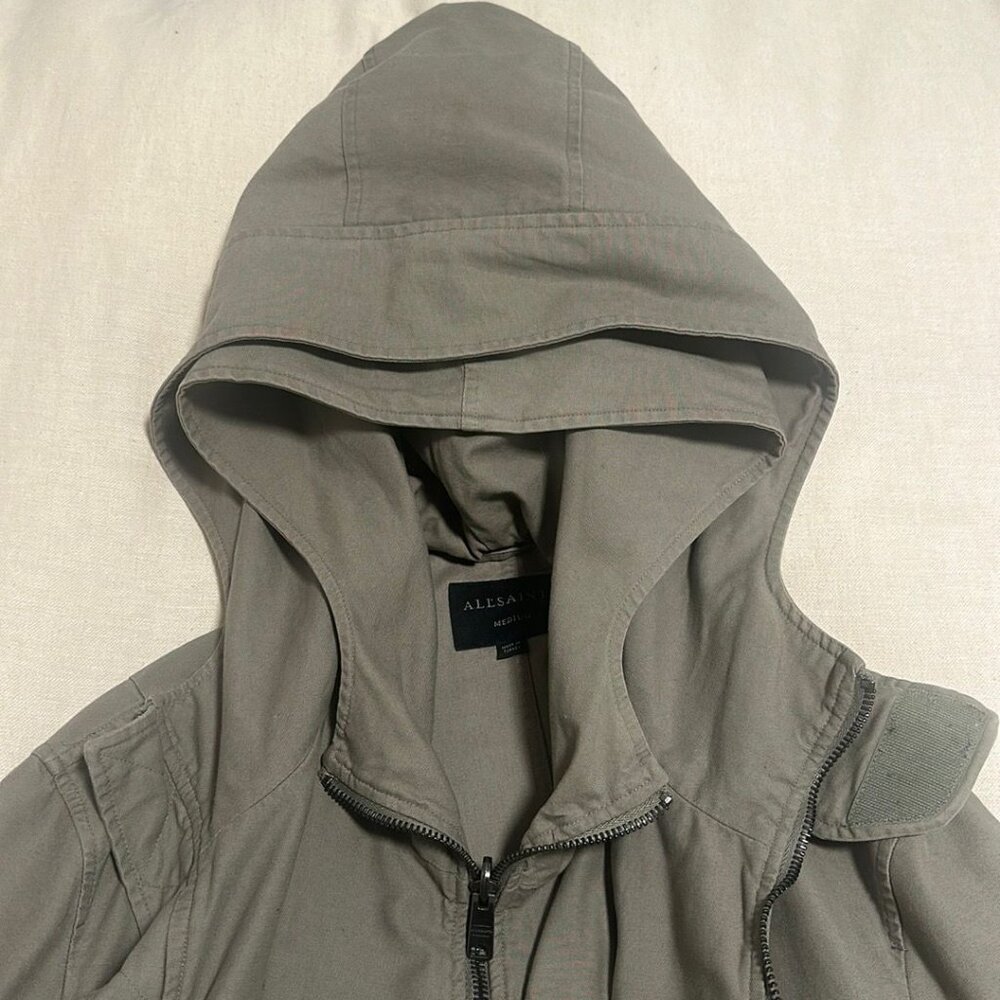 All Saints Olive Green Field Jacket - Picture 4 of 7